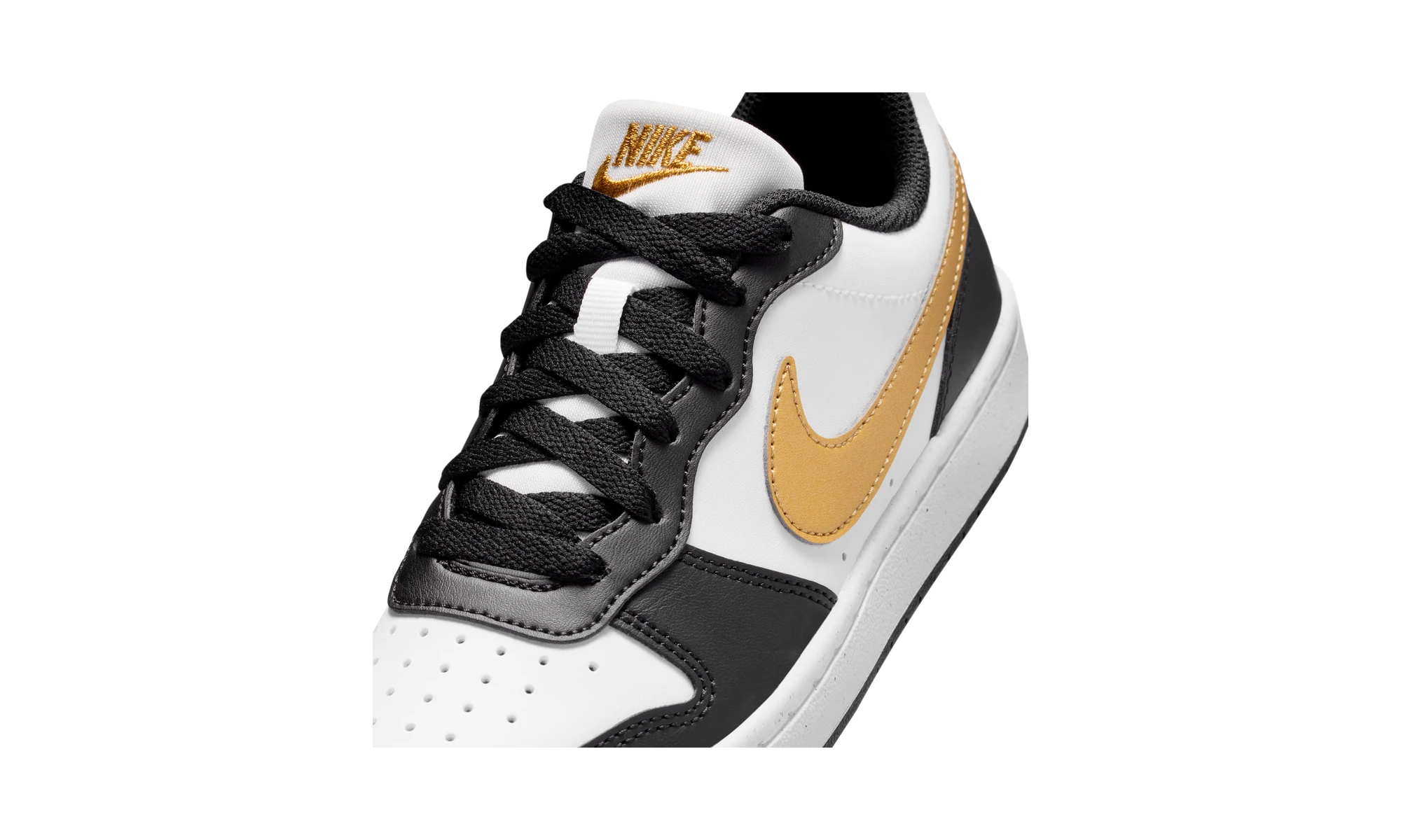 Nike Court Borough Low Recraft Black White Metallic Gold