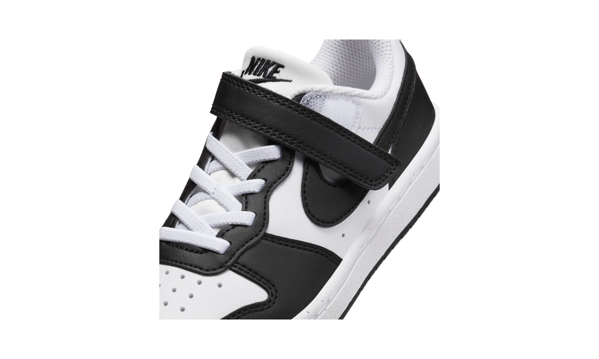 Nike Court Borough Low Recraft Black White (PS)
