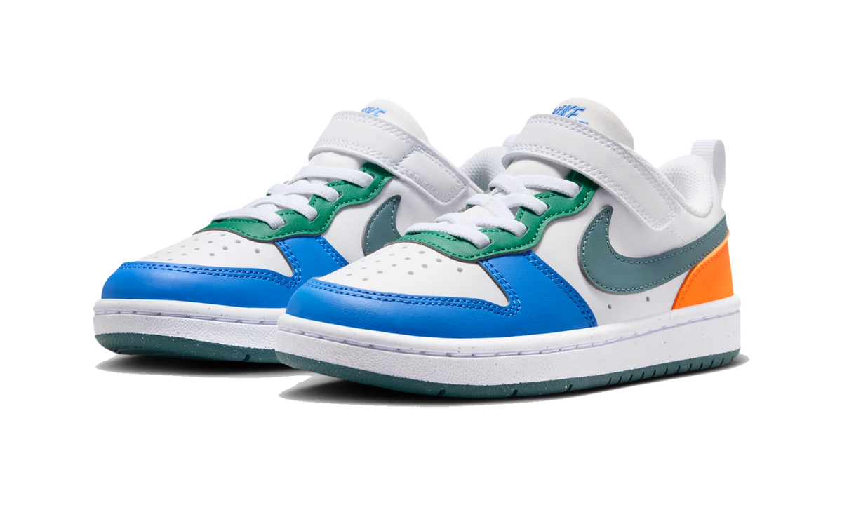 Nike Court Borough Low Recraft White Malachite Blue Crystal Mineral Slate (PS)