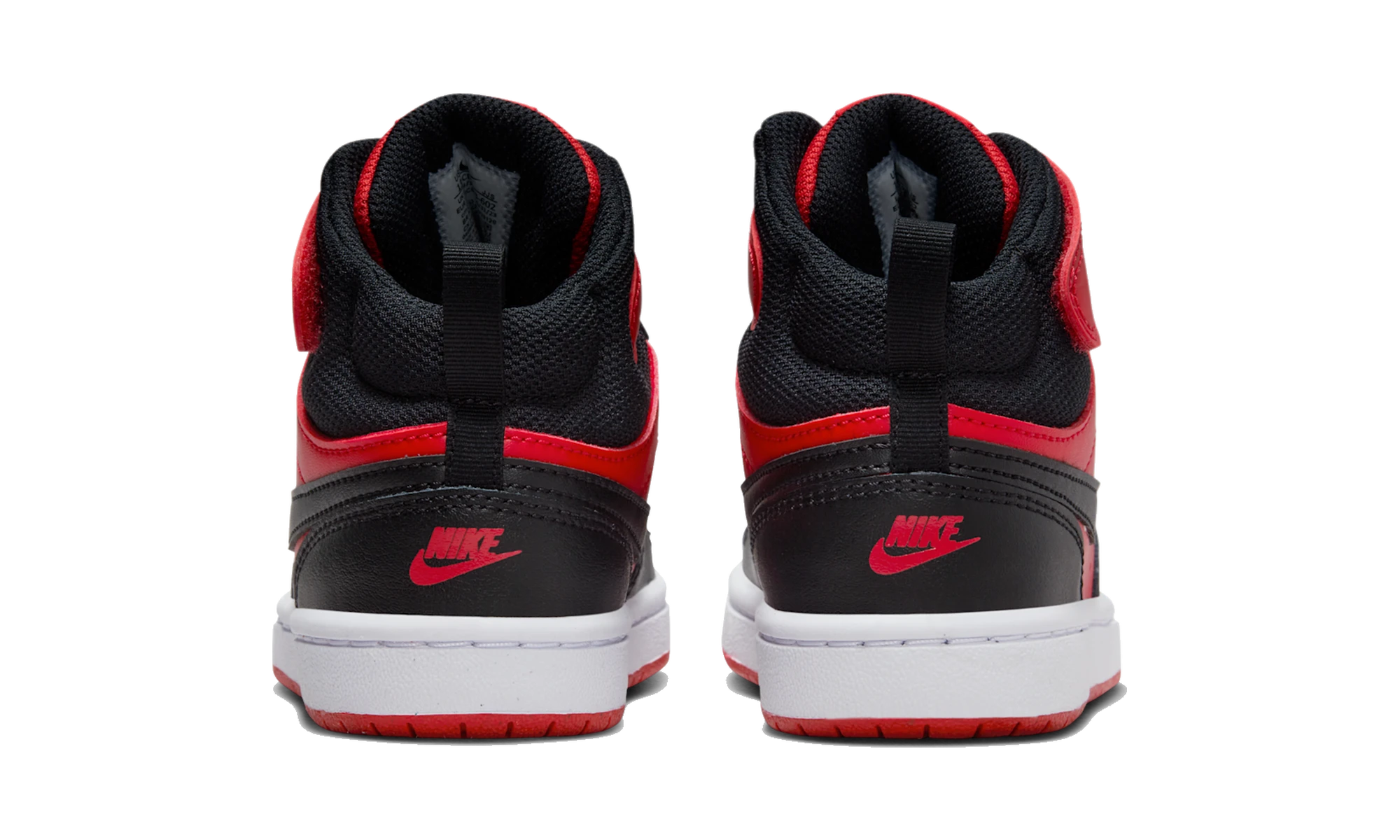 Nike Court Borough Mid 2 Black University Red (PS)