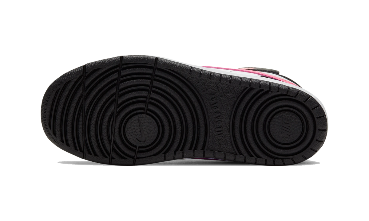 Nike Court Borough Mid 2 Black White Sunset Pulse (PS)