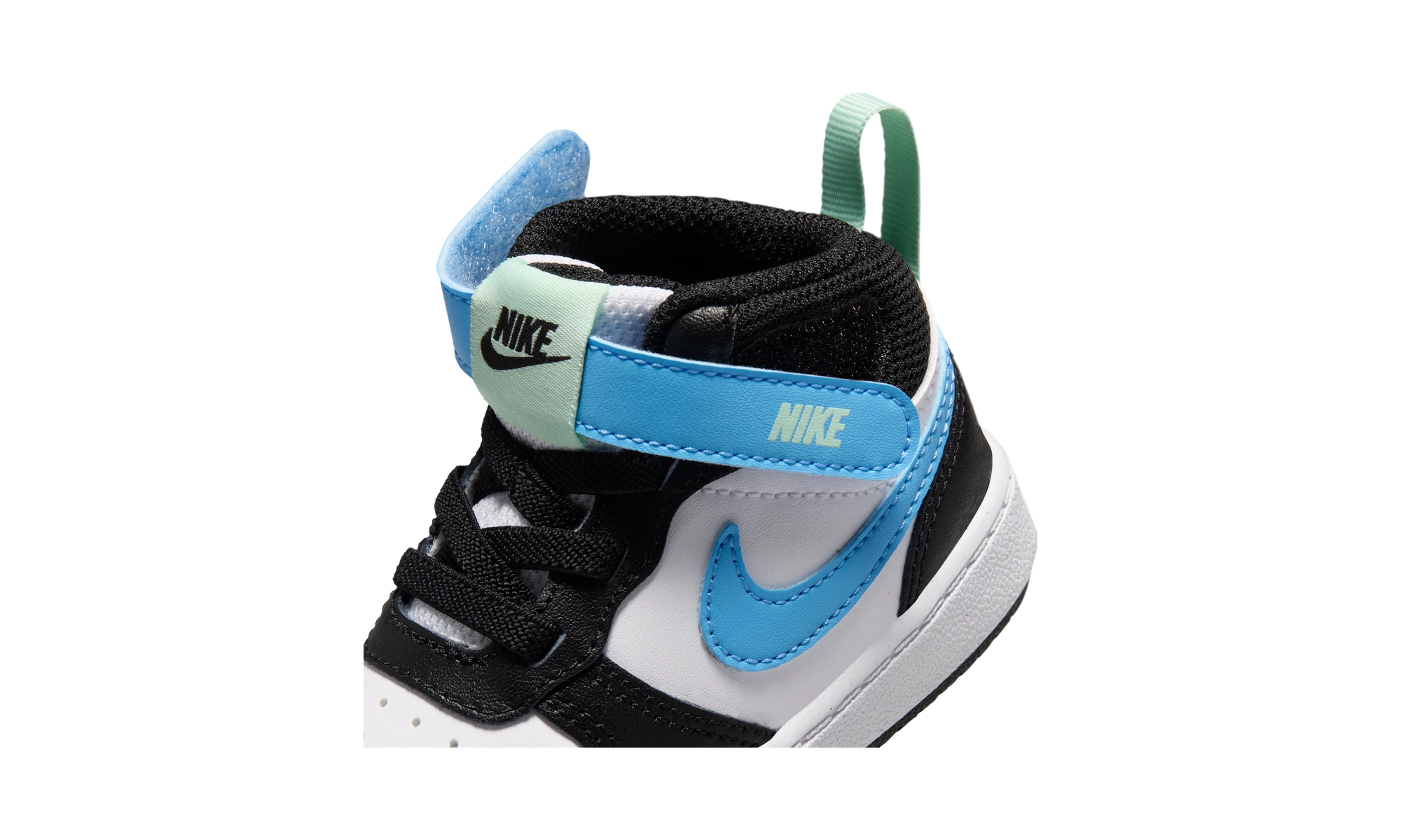 Nike Court Borough Mid 2 TD White Black Arctic Green