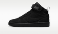 Nike Court Borough Mid 2 Triple Black Nubuck