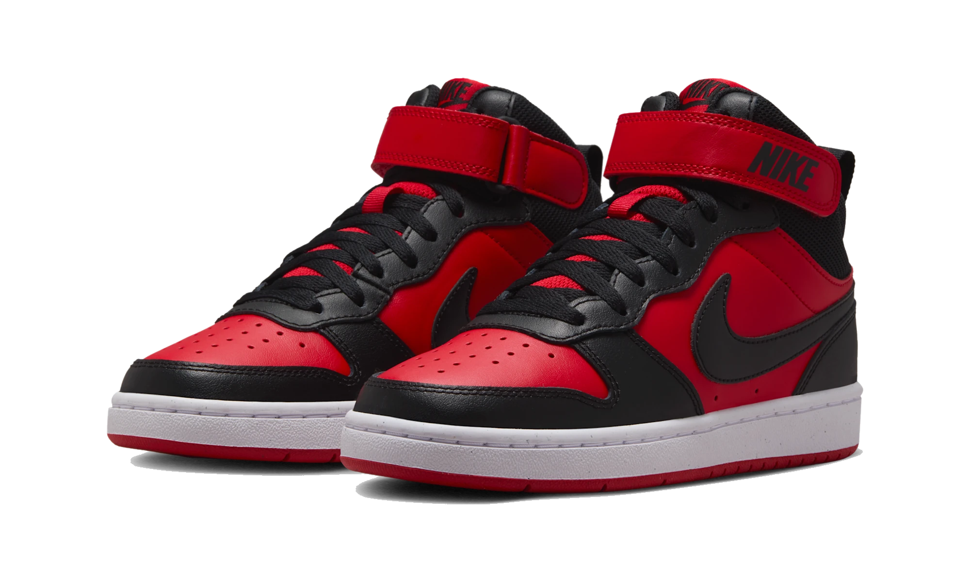 Nike Court Borough Mid 2 University Red White Black