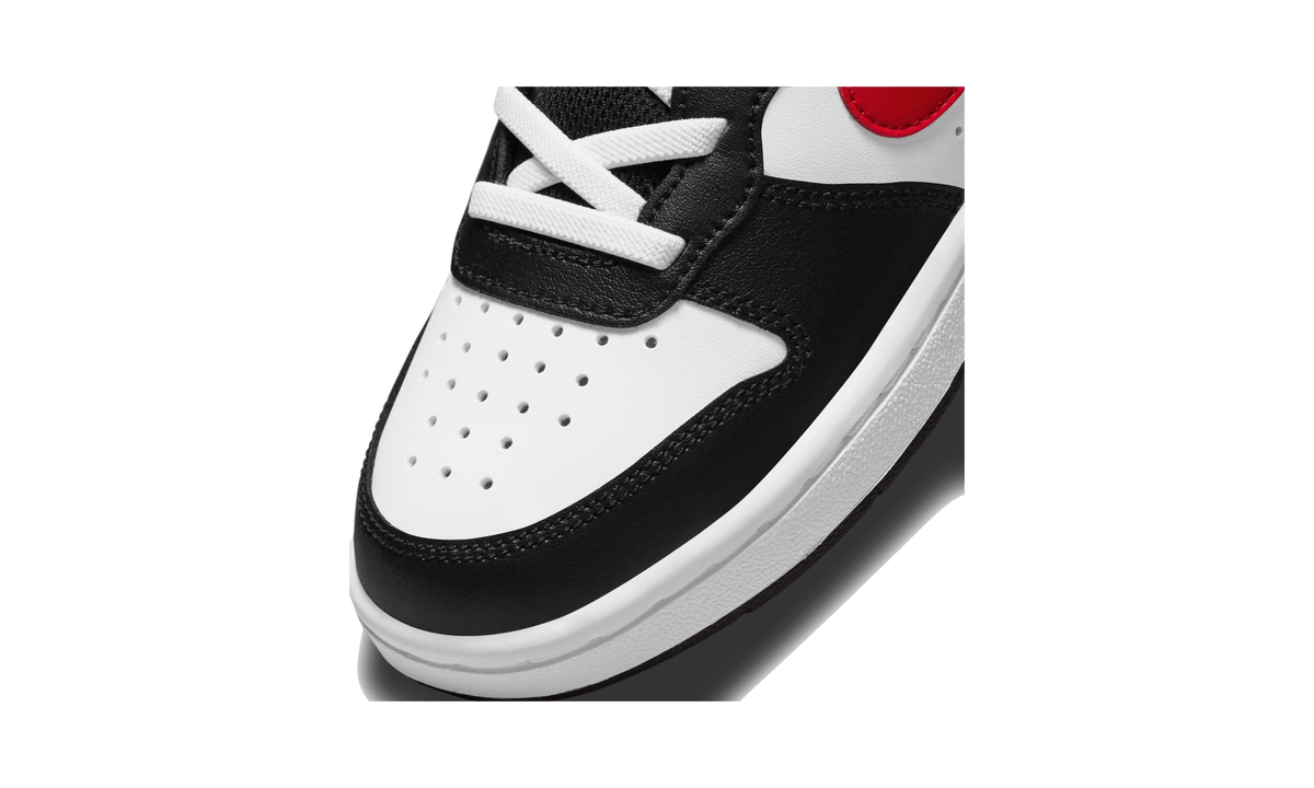 Nike Court Borough Mid 2 White Black University Red (PS)