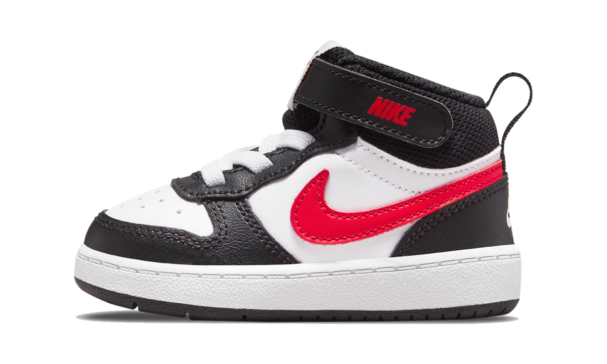 Nike Court Borough Mid 2 White Black University Red (TD)