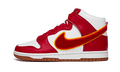 Nike Dunk High Chenille Swoosh White Gym Red
