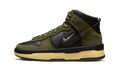 Nike Dunk High Up Medium Olive Black Velvet Brown Wolf Grey