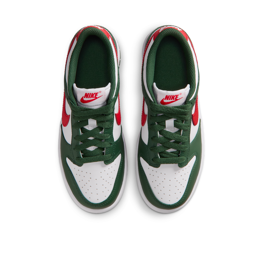 Nike Dunk Low Fir White University Red - Sneak