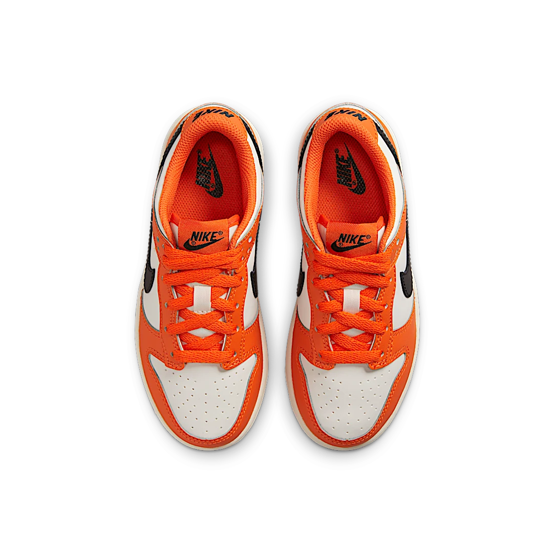 Nike Dunk Low Patent (2022) (PS), Orange/White/Black (DH9756-003)