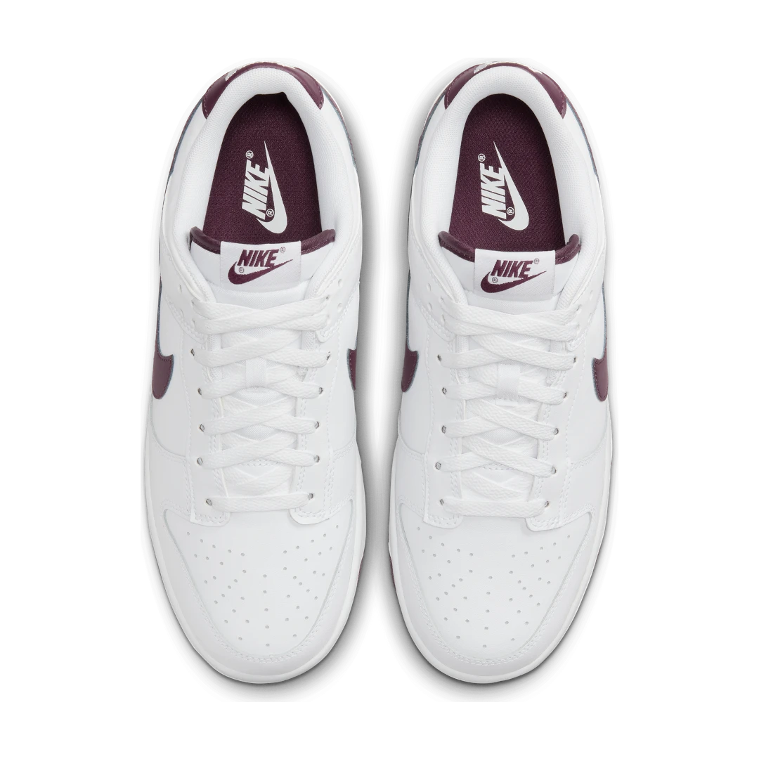 Nike Dunk Low Retro White Night Maroon, White/White/Night Maroon (DV0831-102)