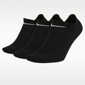 Nike Everyday Lightweight Training No-Show Socks (3 Pairs) Black/White