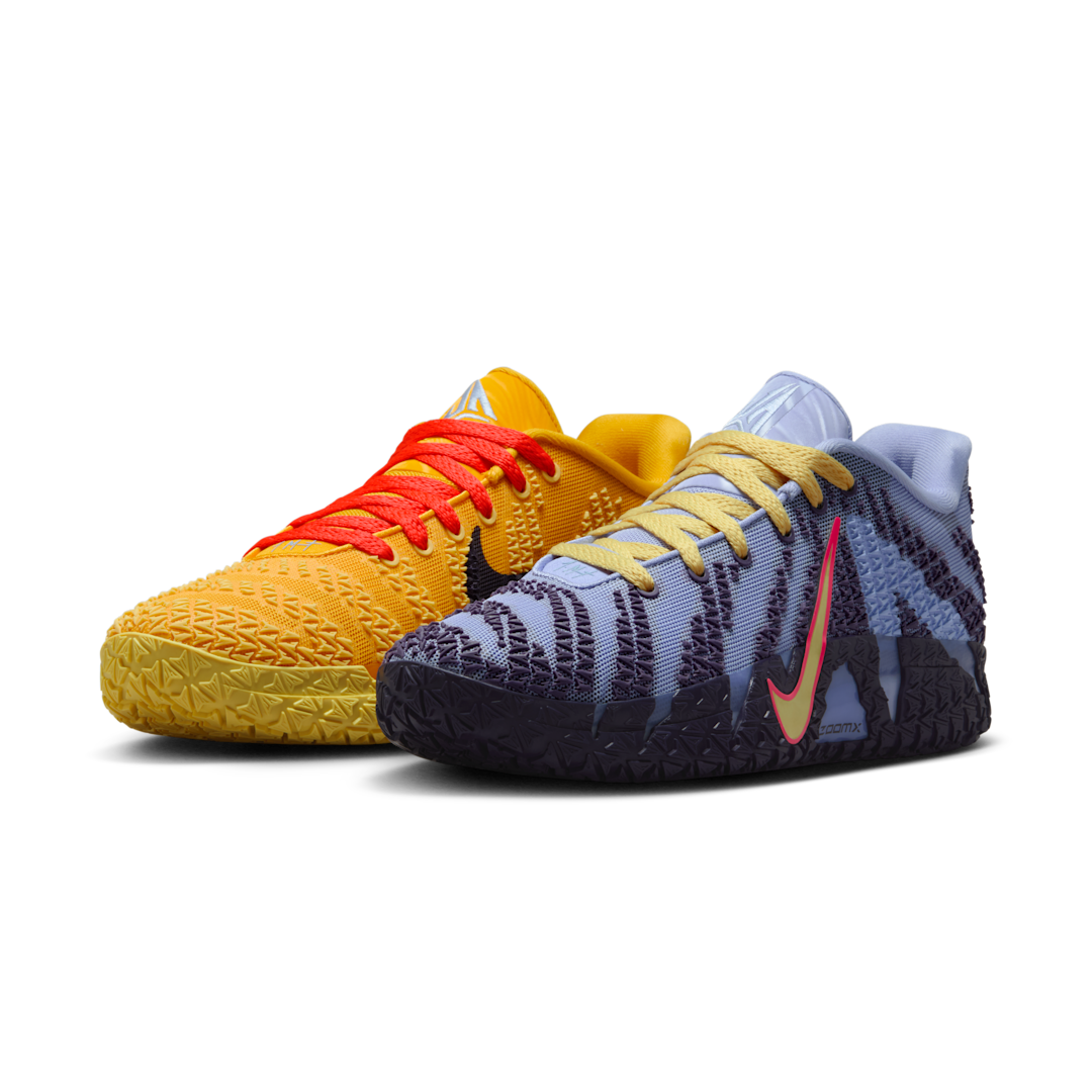 Nike Ja 3 Hustle & Flow, Soft Yellow/Purple Dynasty/Volt Tint/Light Thistle/Bright Crimson (HF2793-700)