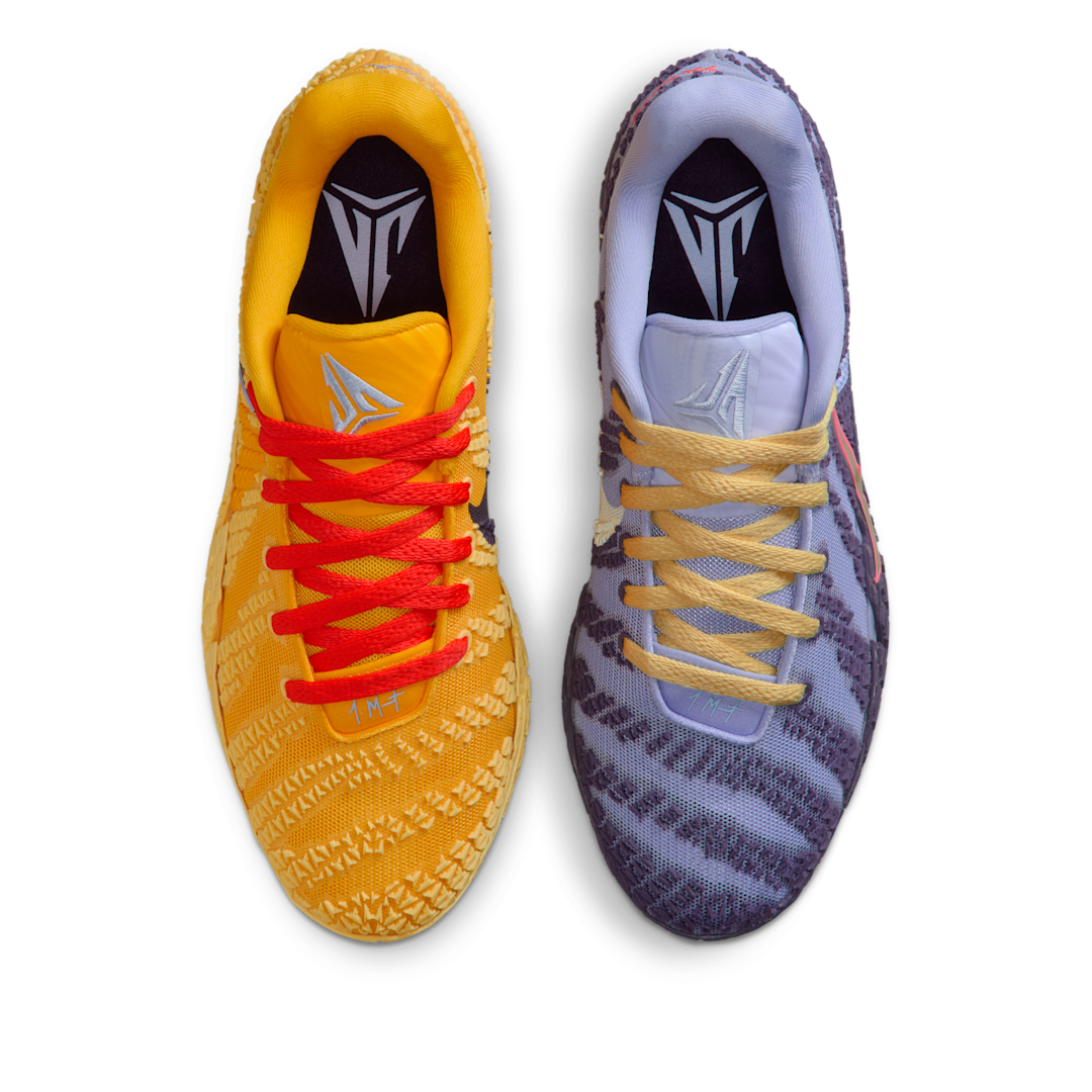 Nike Ja 3 Hustle & Flow, Soft Yellow/Purple Dynasty/Volt Tint/Light Thistle/Bright Crimson (HF2793-700)
