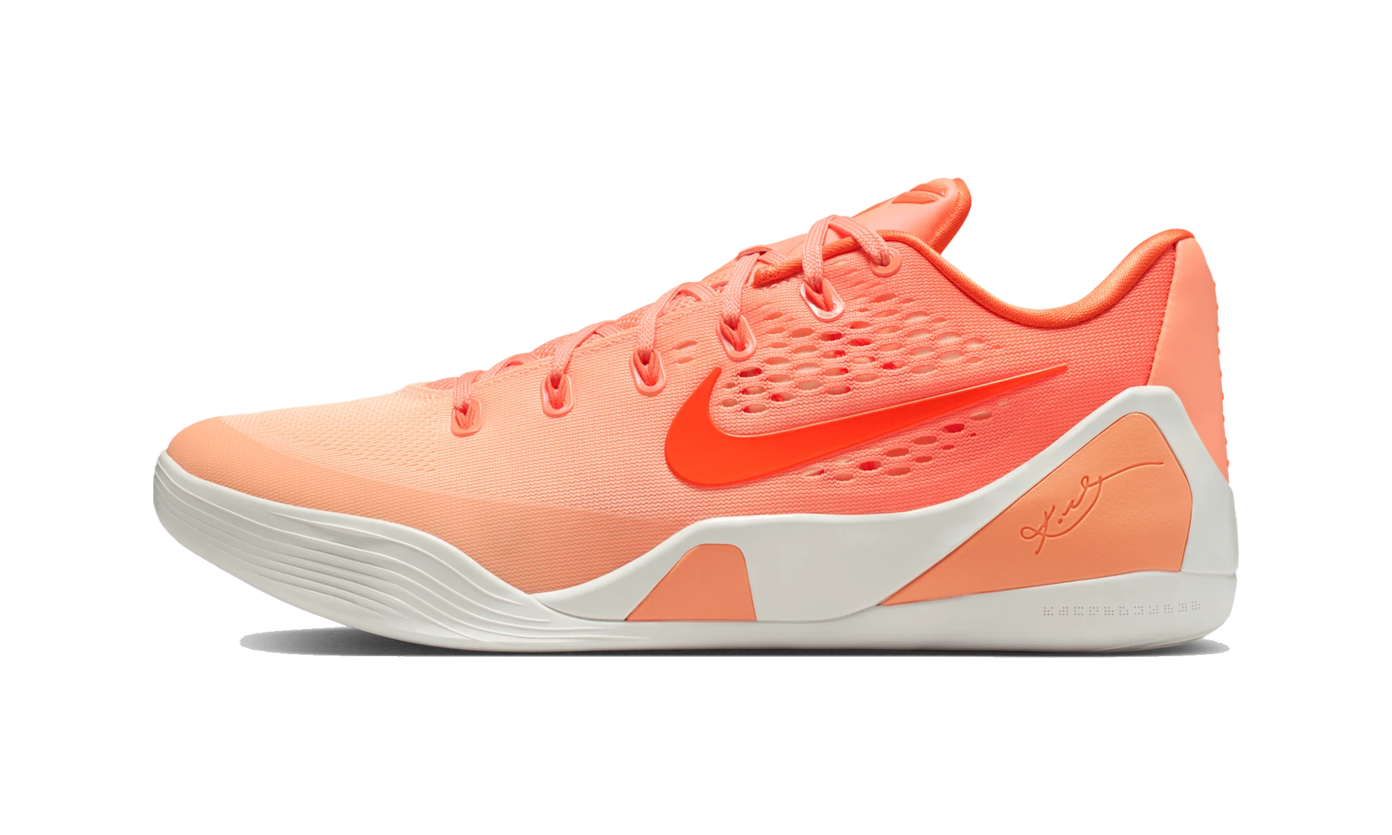 Nike Kobe 9 Low Protro Orange Frost Brilliant Orange Summit White Ice Peach
