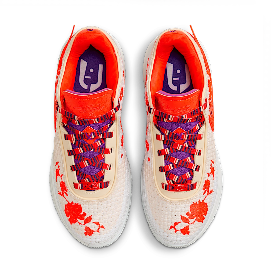 Nike LeBron 20 PRM Mimi Plange Ceremony, Guava Ice/Bright Crimson/Bordeaux/Bold Berry/White (FJ0725-801)