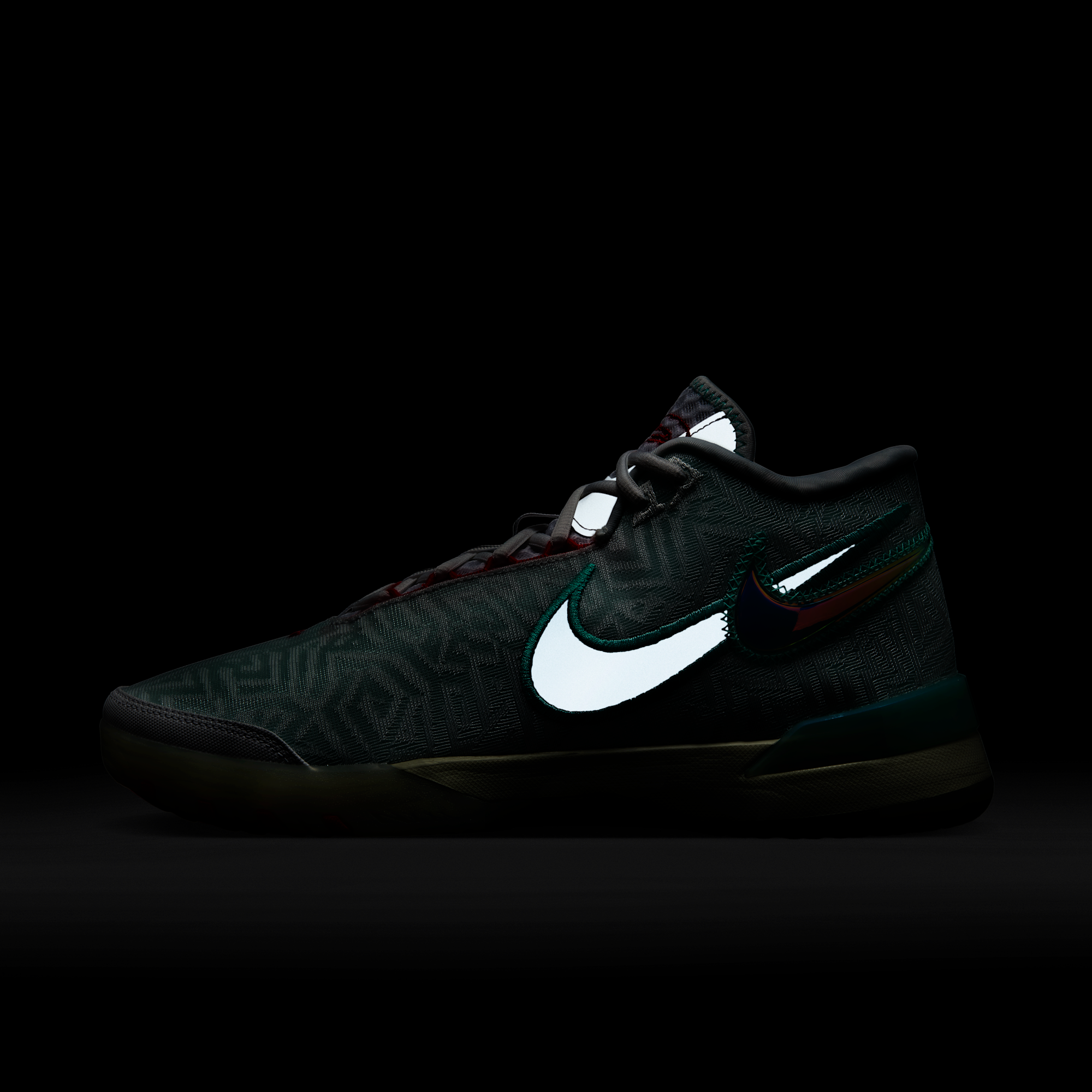 Nike LeBron NXXT Genisus White Aurora Green Siren Red Aegean Storm