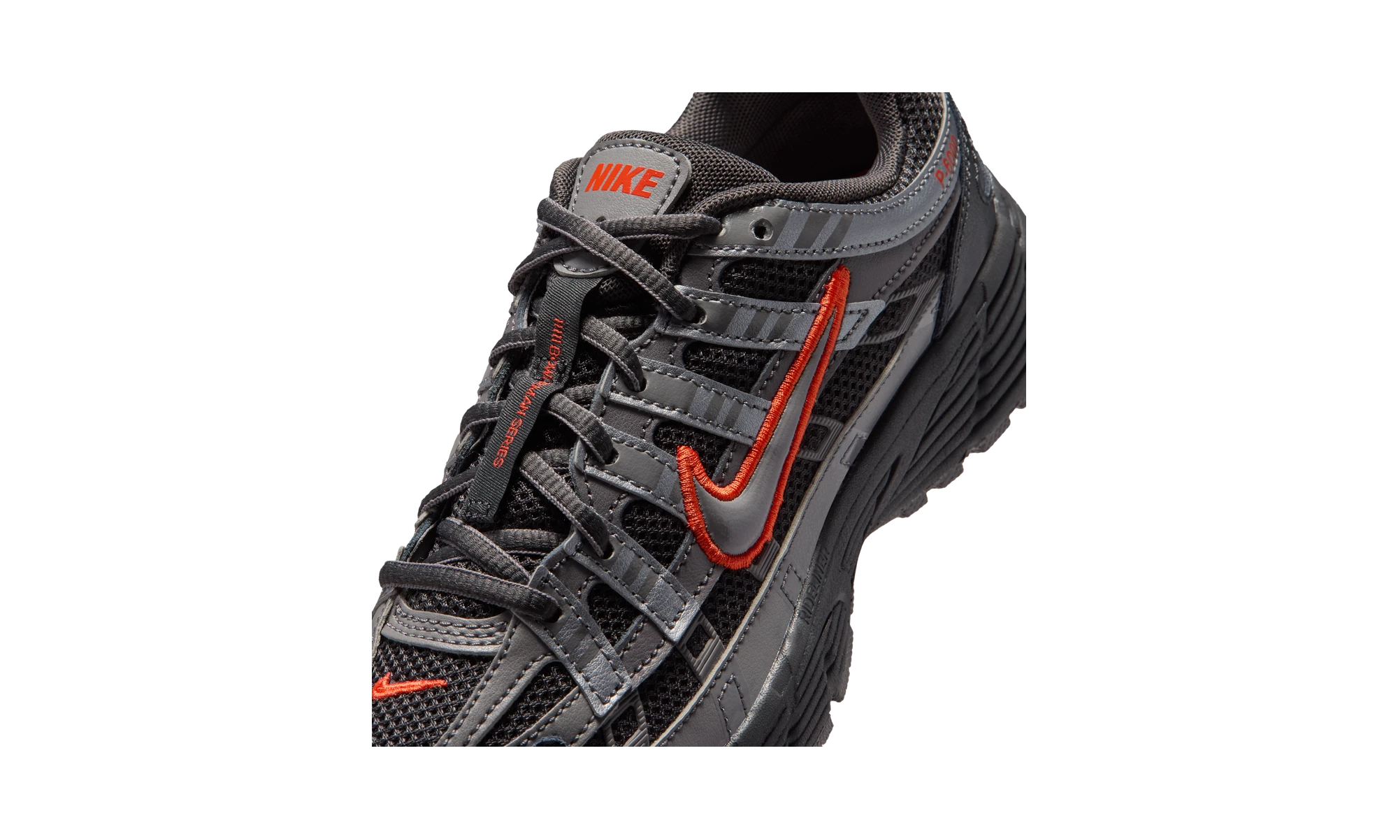 Nike P-6000 Anthracite Picante Red Metallic Cool Grey