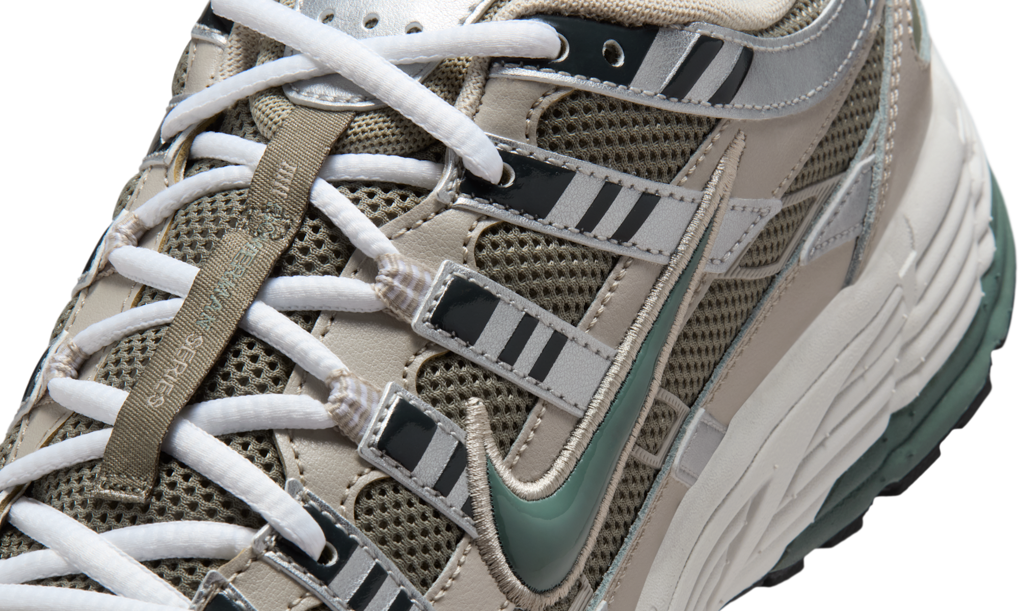 Nike P-6000 Cream Silver Clay Green