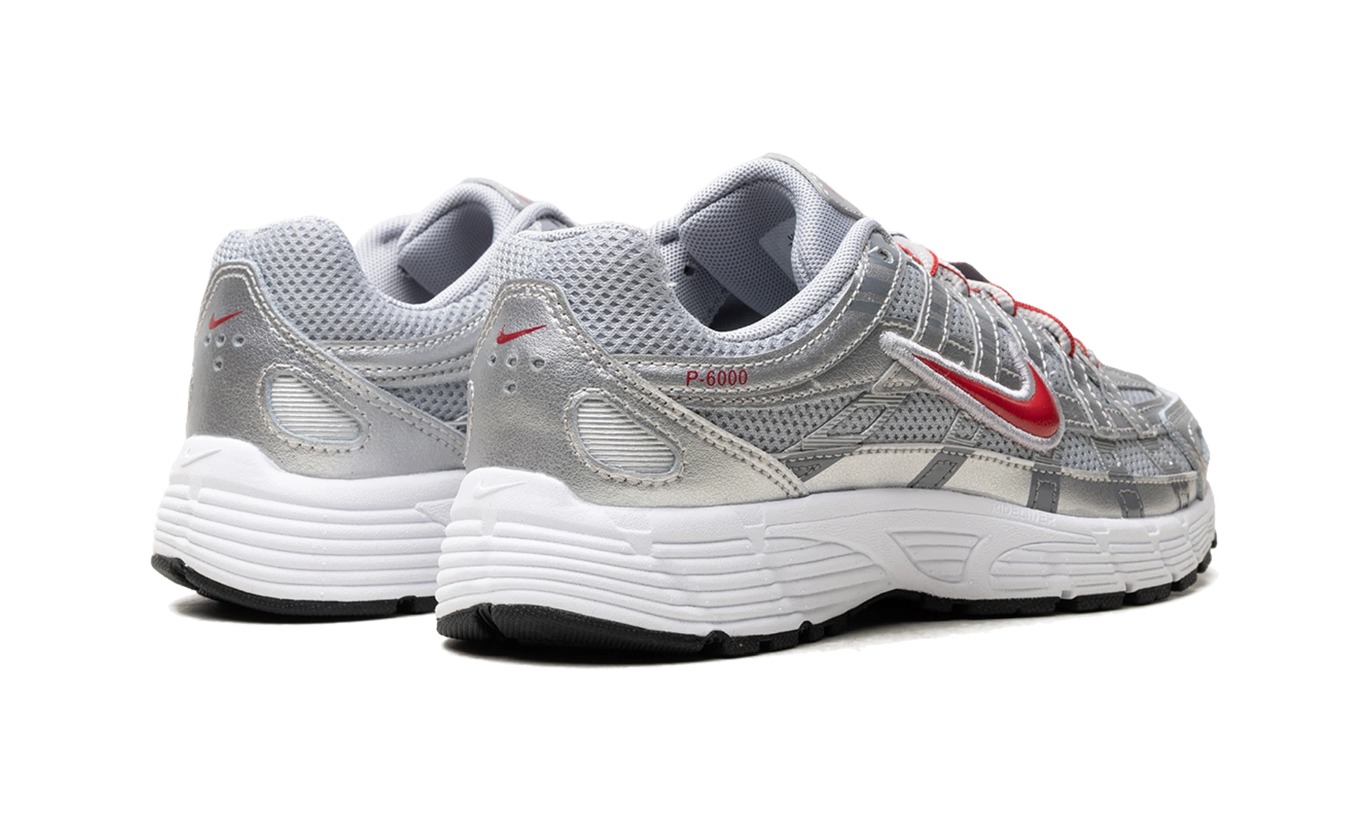 Nike P-6000 Metalic Silver Cool Red