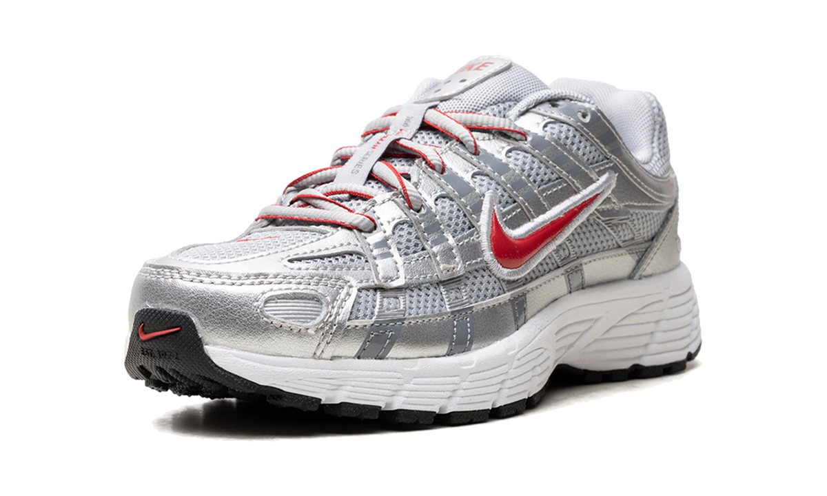 Nike P-6000 Metalic Silver Cool Red