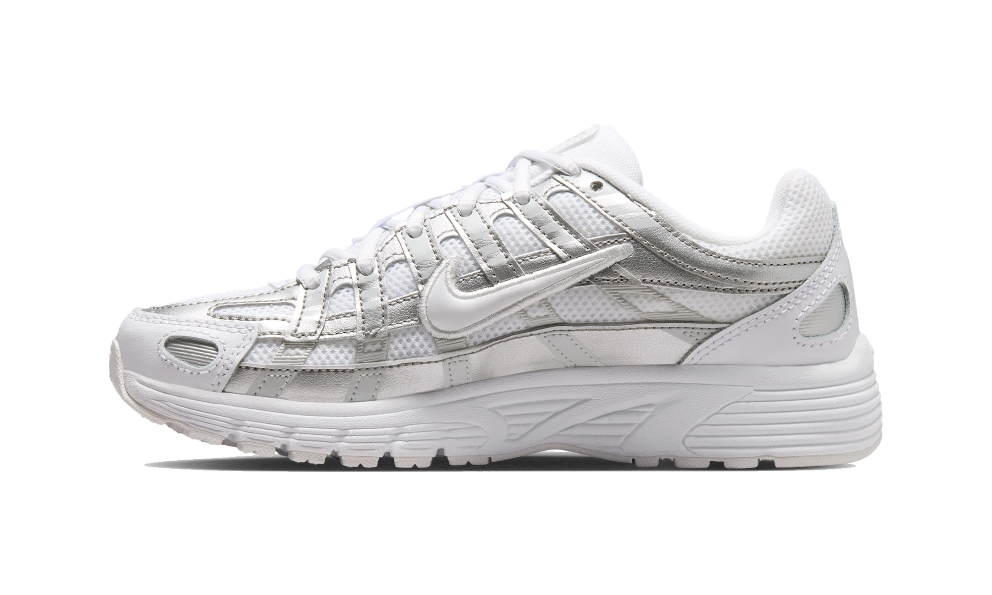 Nike P-6000 White Silver