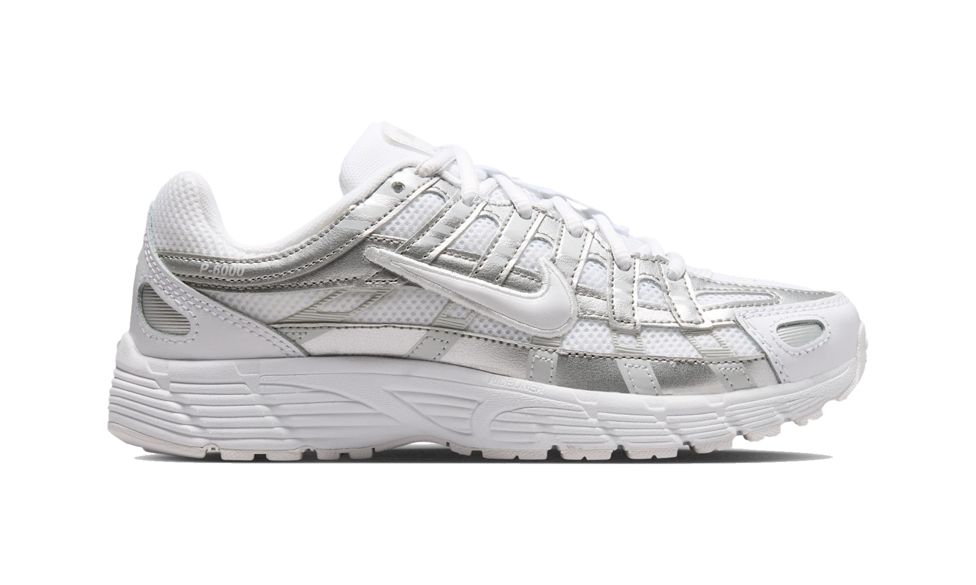 Nike P-6000 White Silver