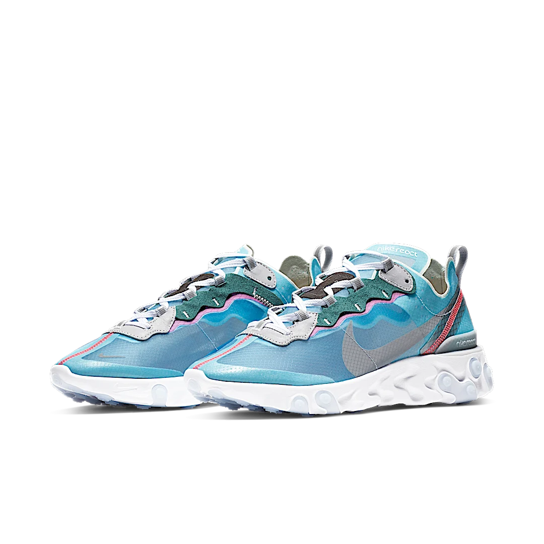 Nike React Element 87 Royal Tint, Royal Tint/Black-Wolf Grey-Solar Red (AQ1090-400)