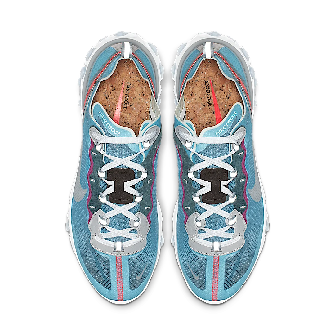 Nike React Element 87 Royal Tint, Royal Tint/Black-Wolf Grey-Solar Red (AQ1090-400)