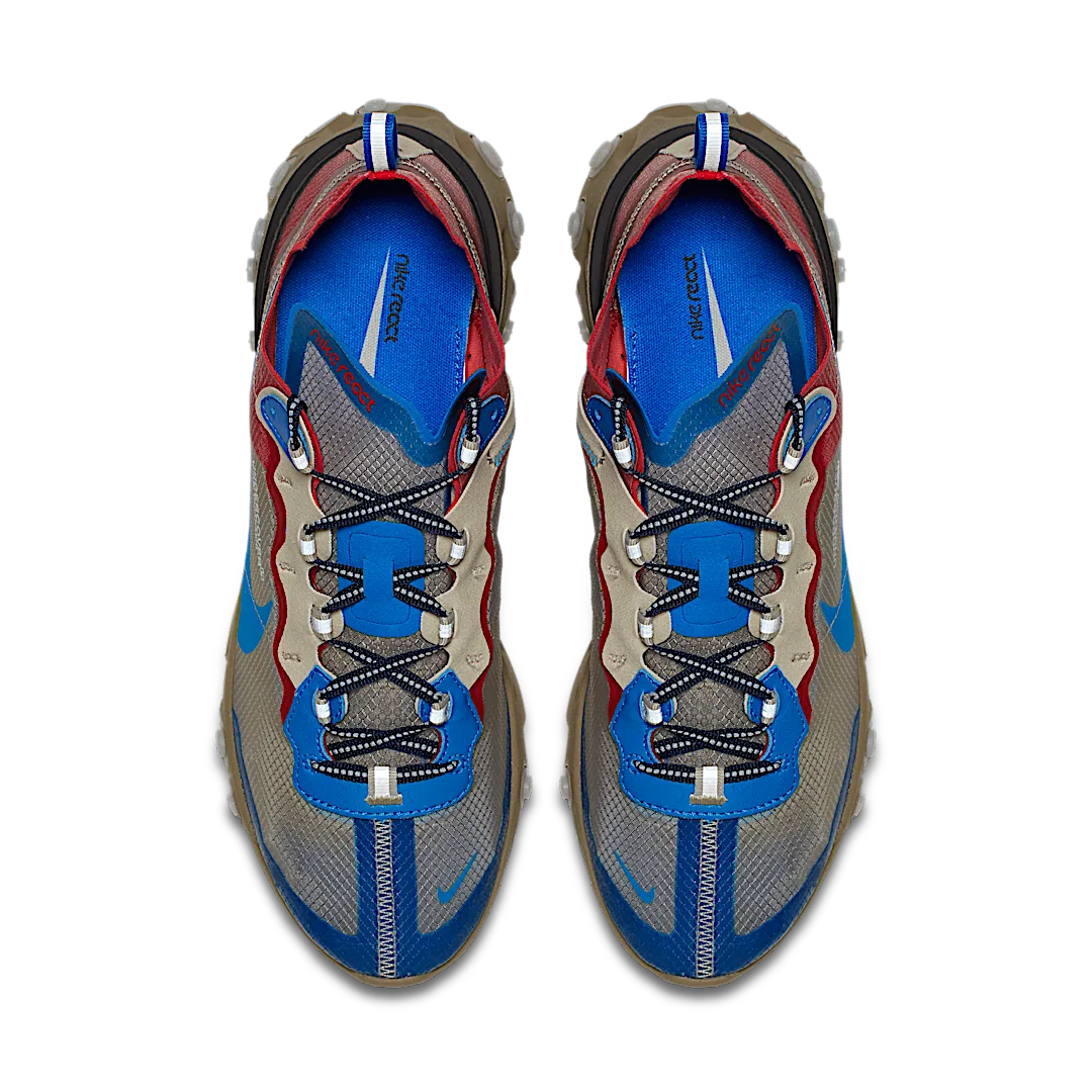 Nike React Element 87 Undercover Light Beige Chalk, Light Biege Chalk/Signal Blue (BQ2718-200)