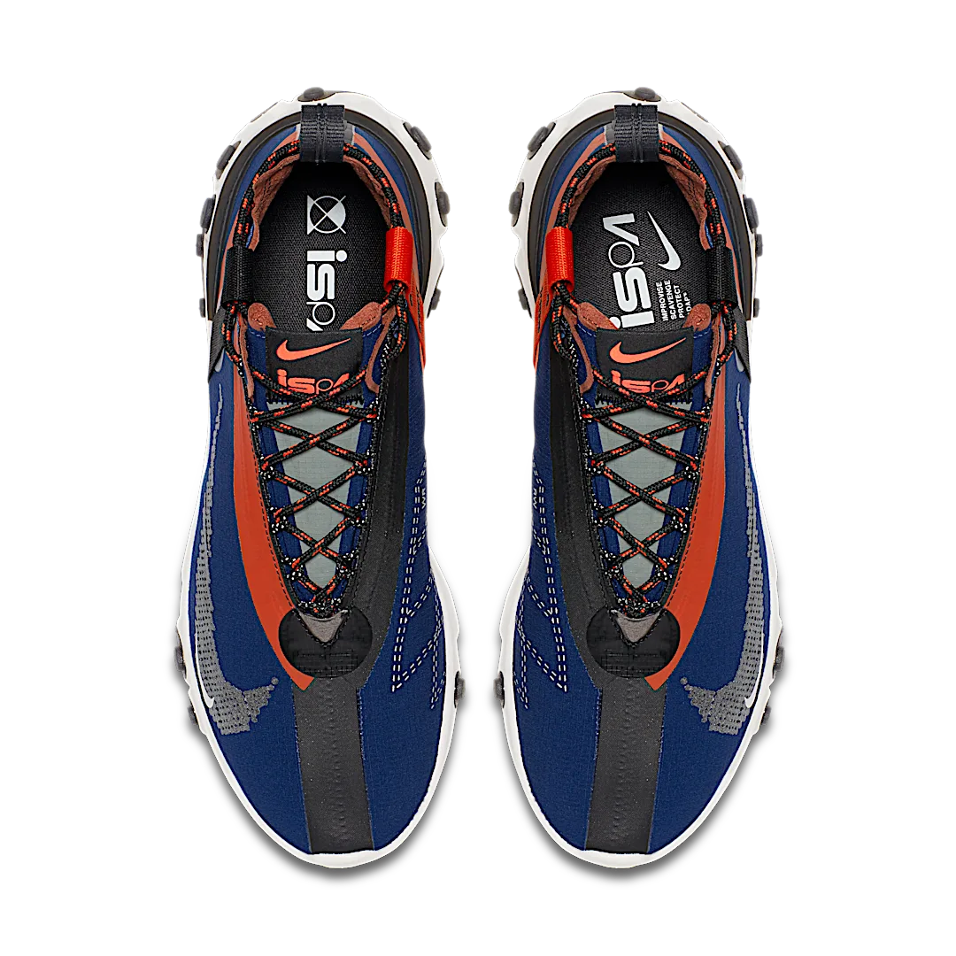 Nike React Runner Mid WR ISPA Blue Void Team Orange, Blue Void/Black-Team Orange-Phantom (AT3143-400)