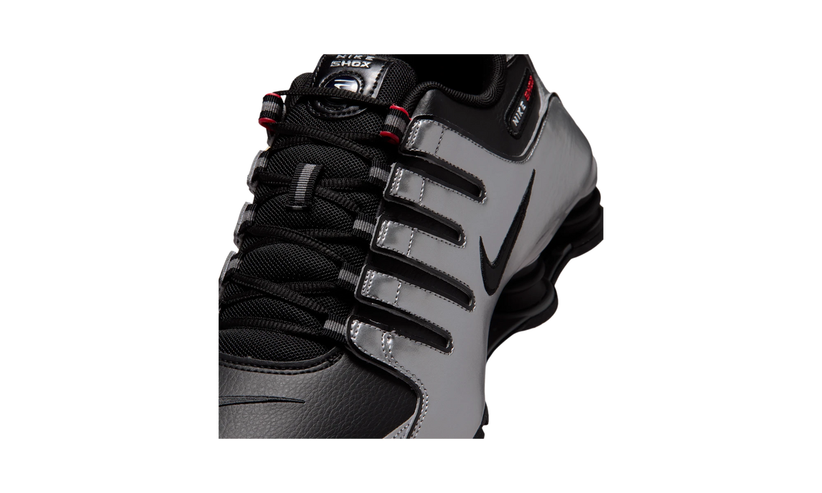 Nike Shox NZ Black Metallic Silver University Red