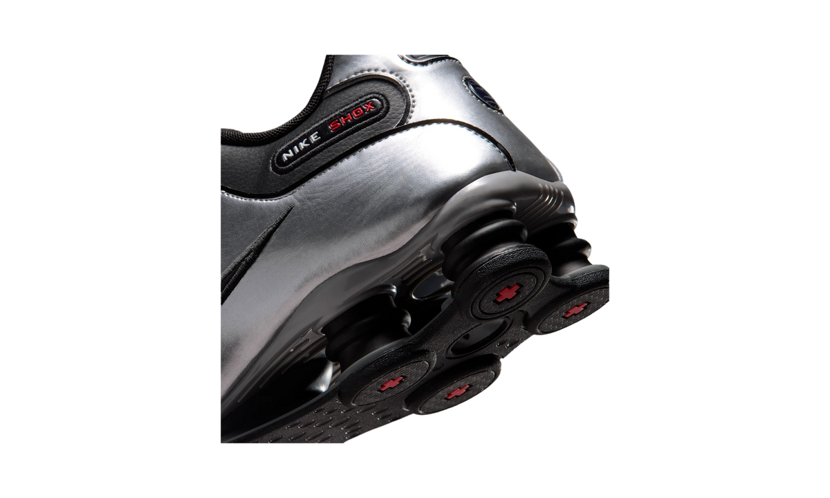 Nike Shox NZ Black Metallic Silver University Red