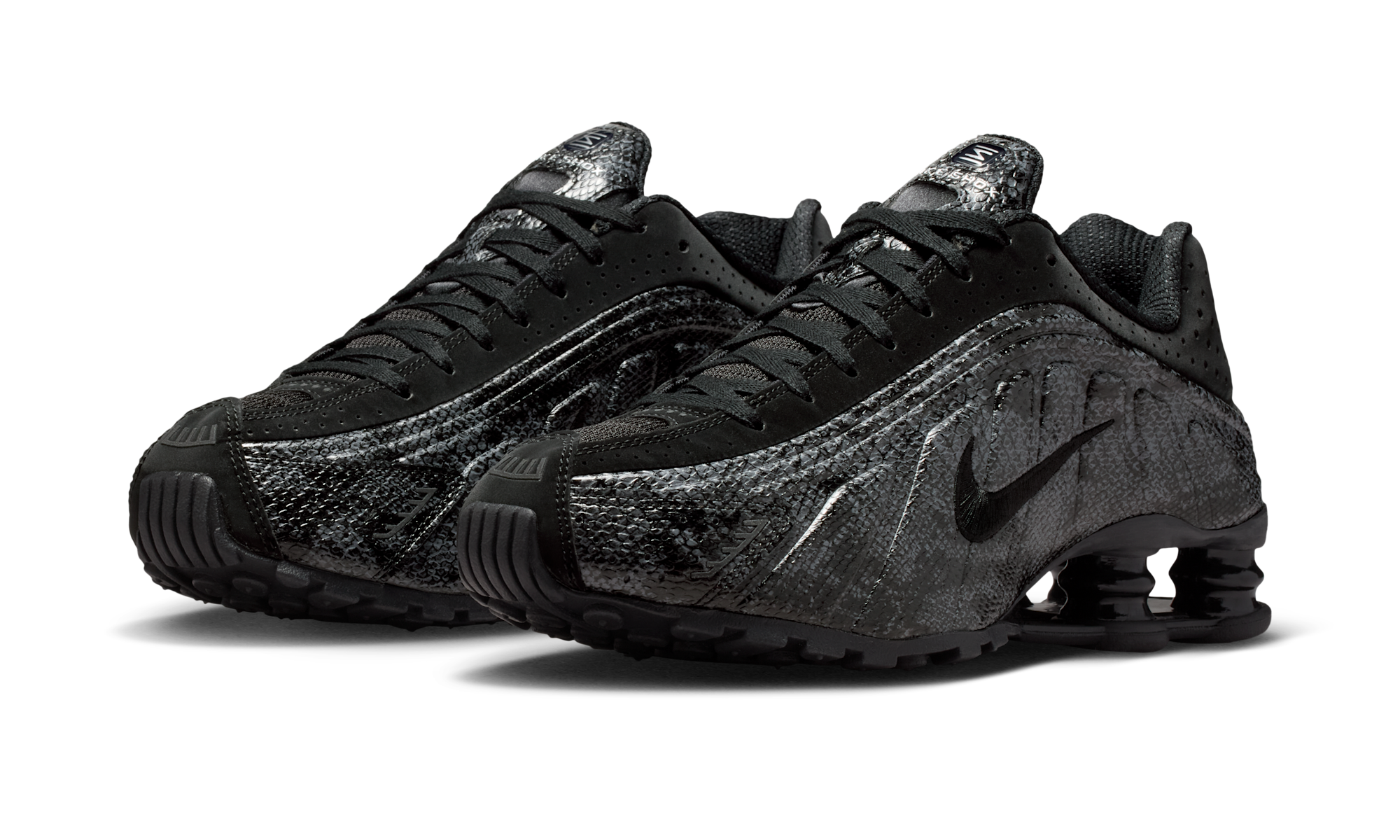 Nike Shox R4 Black Snakeskin