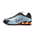 Nike Shox R4 Blue Tint Total Orange Black Metallic Silver