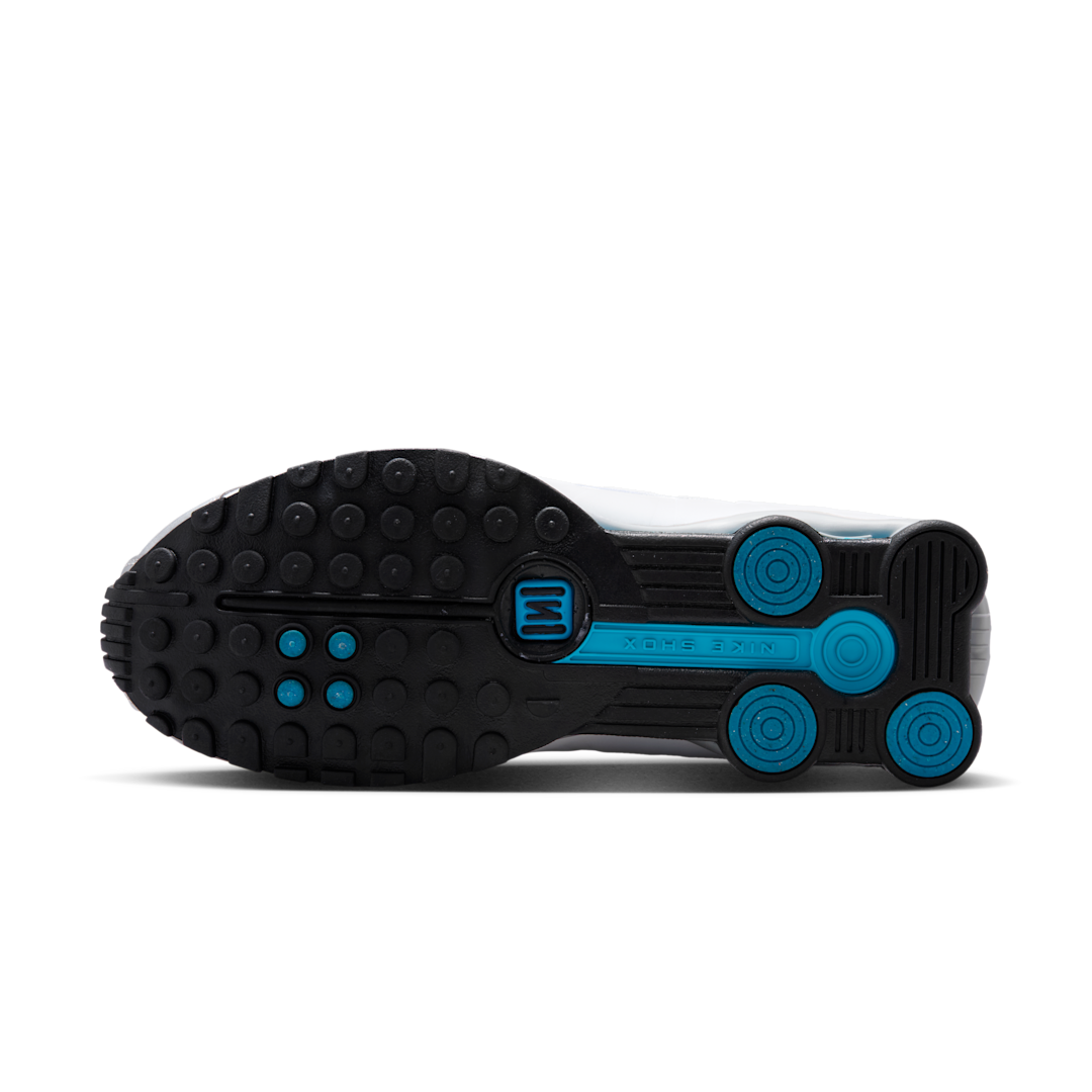 Nike Shox R4 Metallic Silver White Blue Lagoon, Metallic Silver/White/Blue Lagoon/Blue Lagoon (HQ1988-005)