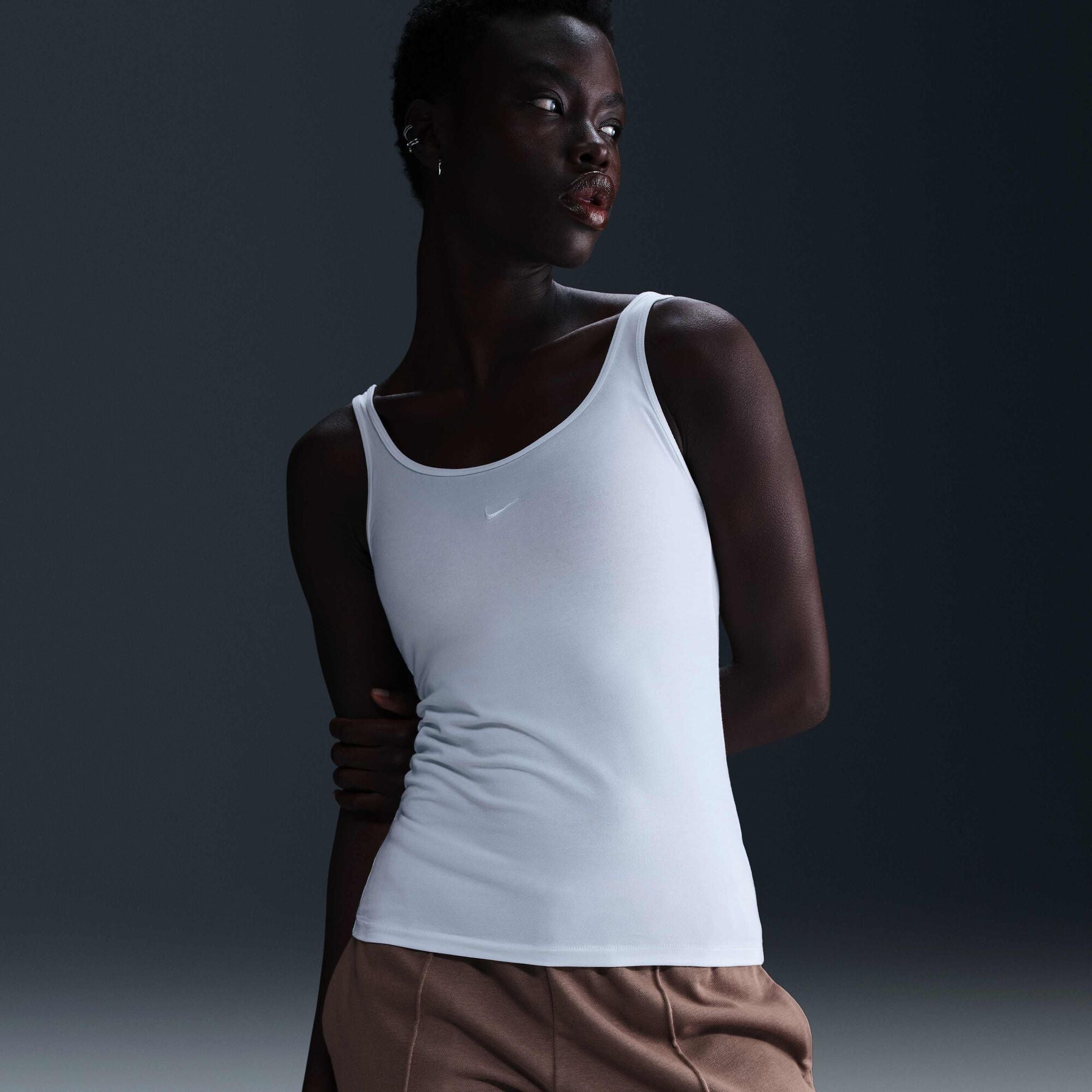 Nike Sportswear Chill Knit Tank Top White