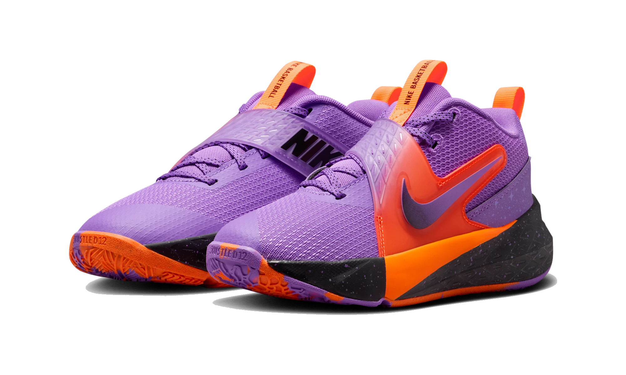 Nike Team Hustle D 12 Bright Violet Total Orange