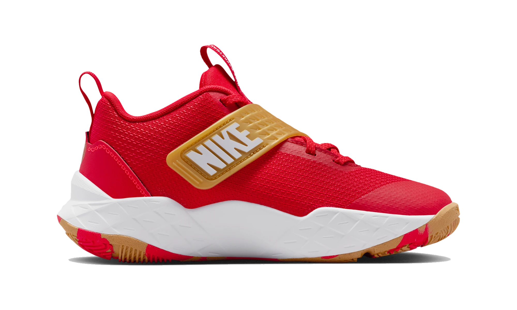 Nike Team Hustle D 12 University Red Gold White
