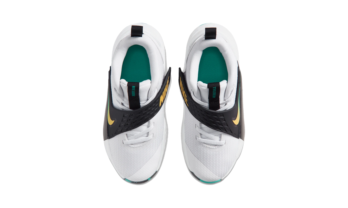 Nike Team Hustle D 12 White Black Emerald Topaz Gold (PS)