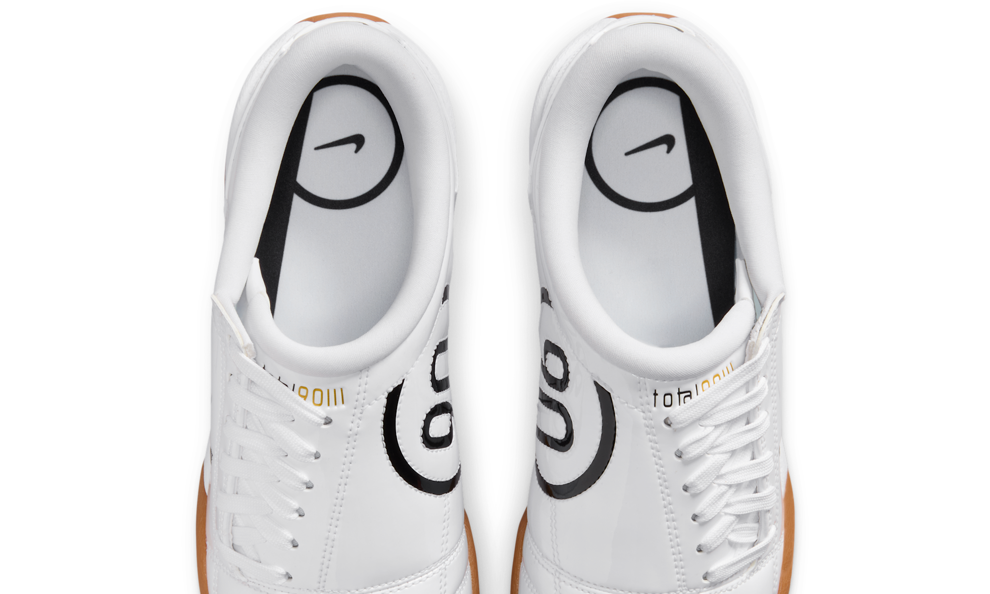 Nike Total 90 3 Patent White Black