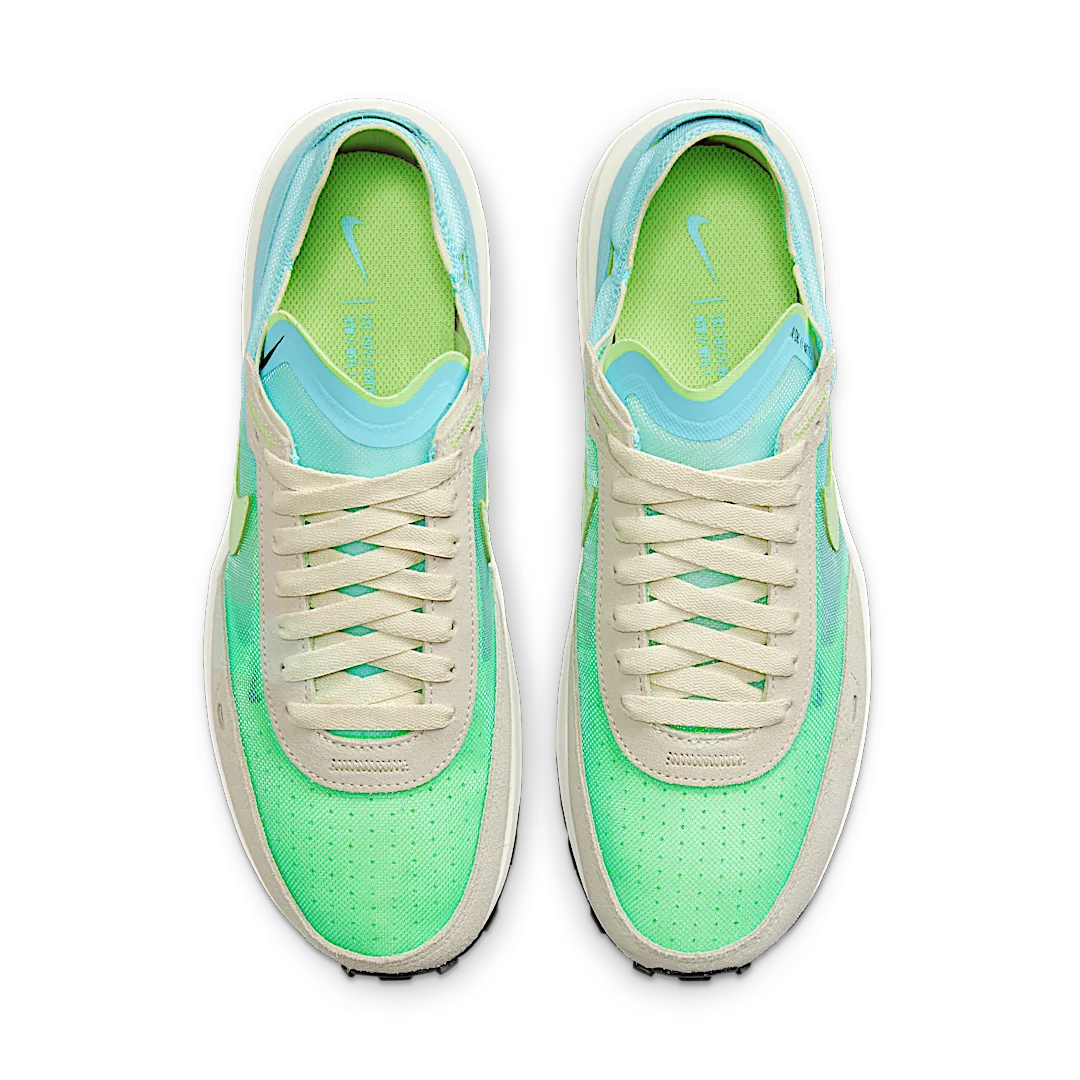 Nike Waffle One Scream Green, Bleached Aqua/Lime Glow-Coconut Milk (DC2533-401)