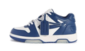 OFF-WHITE Out Of Office OOO Low Tops White Royal Blue