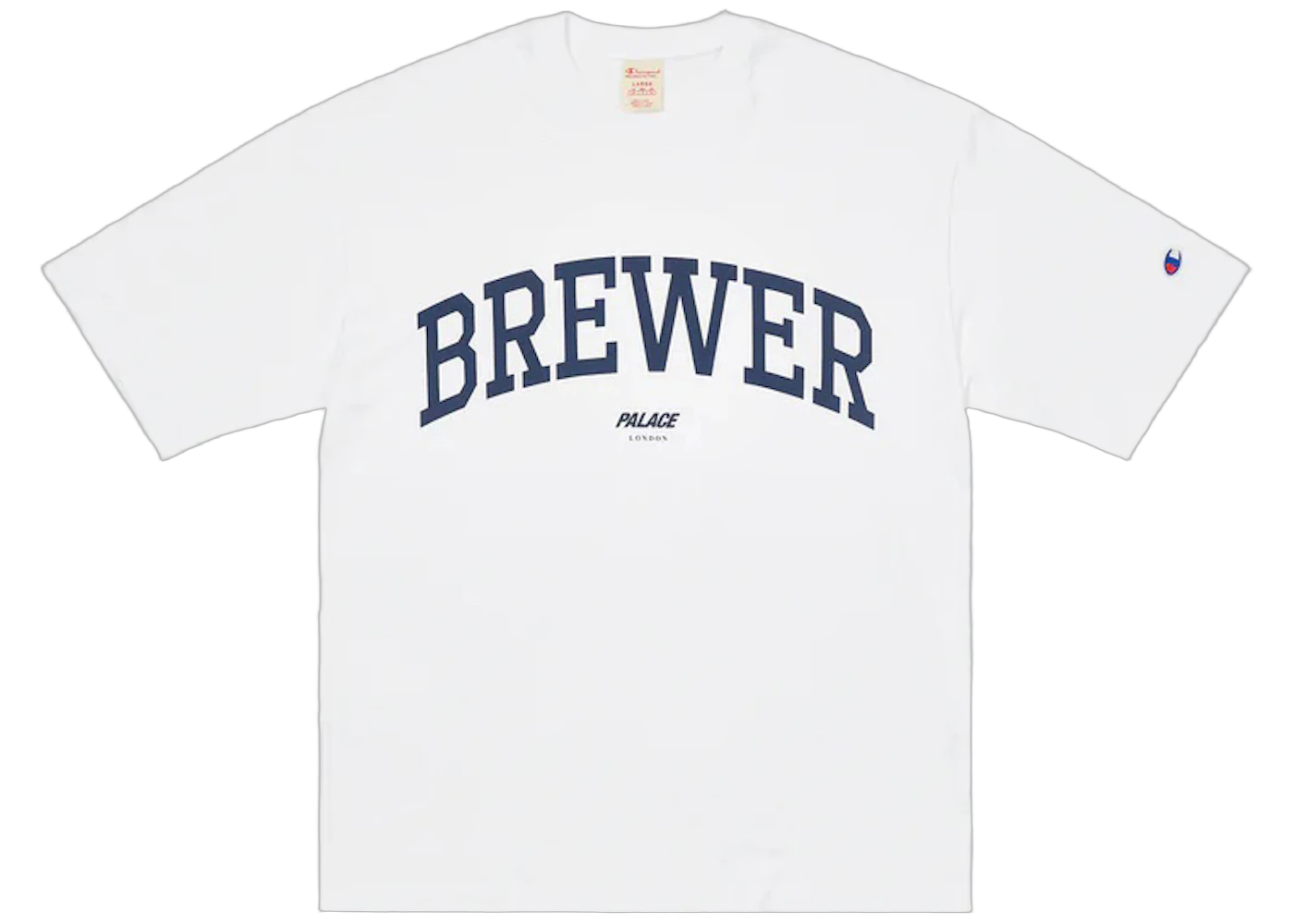 Palace Champion Shop Brewer T-shirt London White
