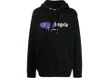 Palm Angels London Spray Paint Logo Hoodie Black