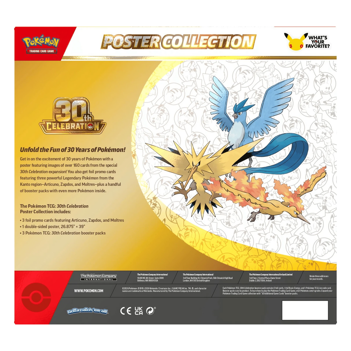Pokémon TCG 30th Celebration Poster Collection