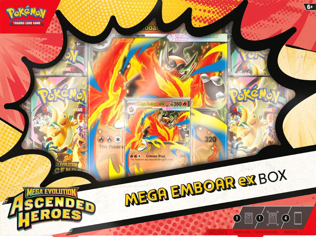 Pokémon TCG Ascended Heroes: Mega Emboar ex Box