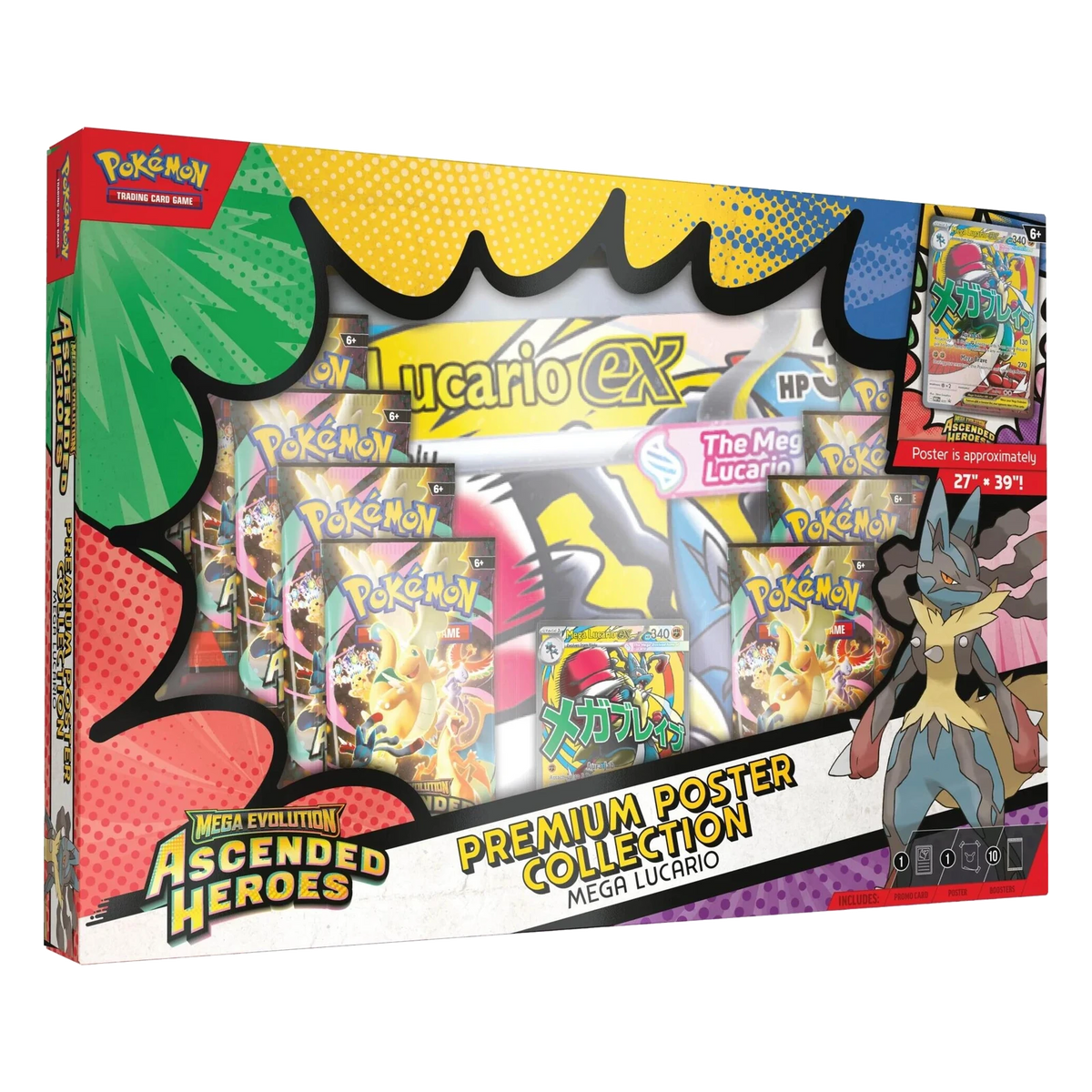 Pokémon TCG Ascended Heroes: Mega Lucario Premium Poster Collection