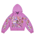 Righteous Risen King Zip Up Hoodie Purple