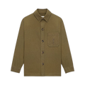 Saint Laurent Solferino Overshirt Vintage Khaki